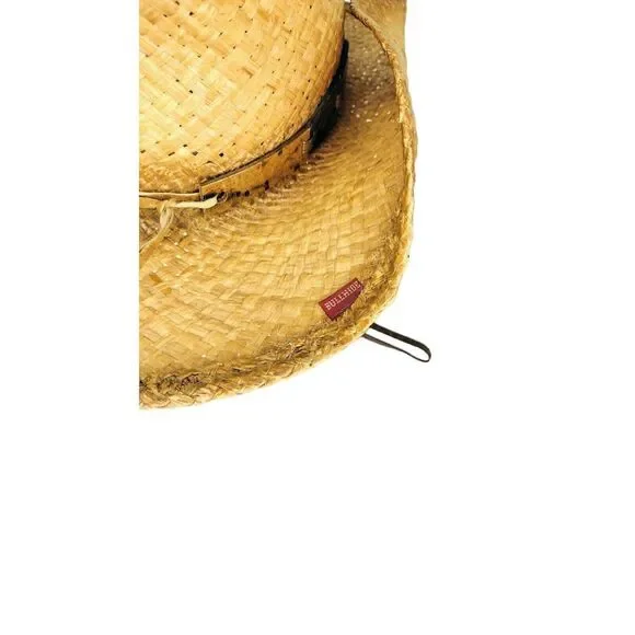 Monte Carlo Straw Raffia Bullhide Hat Co Western Rockabilly Boho Cowboy Size XL - Picture 10 of 11